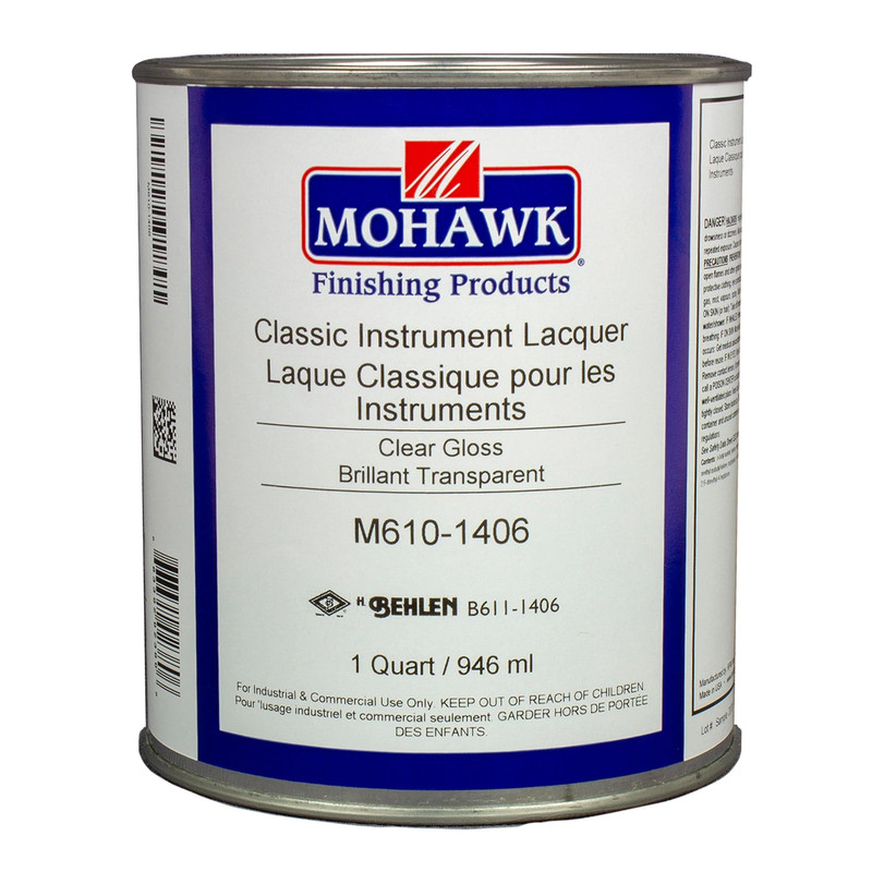 Instrument Lacquer - Solvent Based - Clear - Gloss - Size:1 Quart